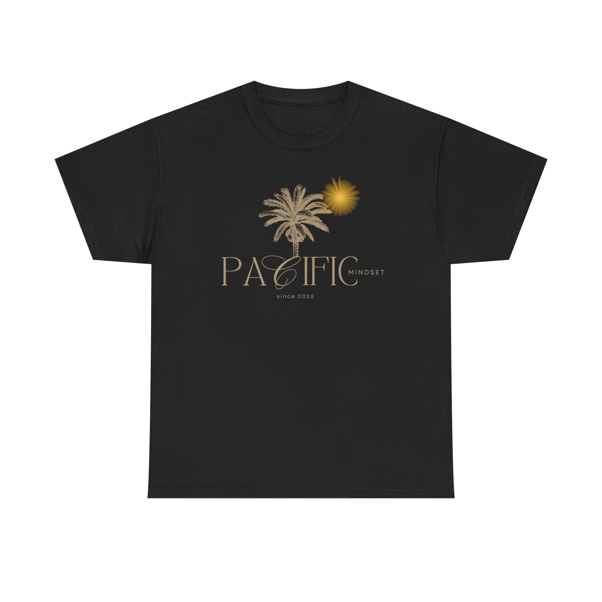 Pacific Sunset T-Shirt — Palm Tree & Sun Beach Tee