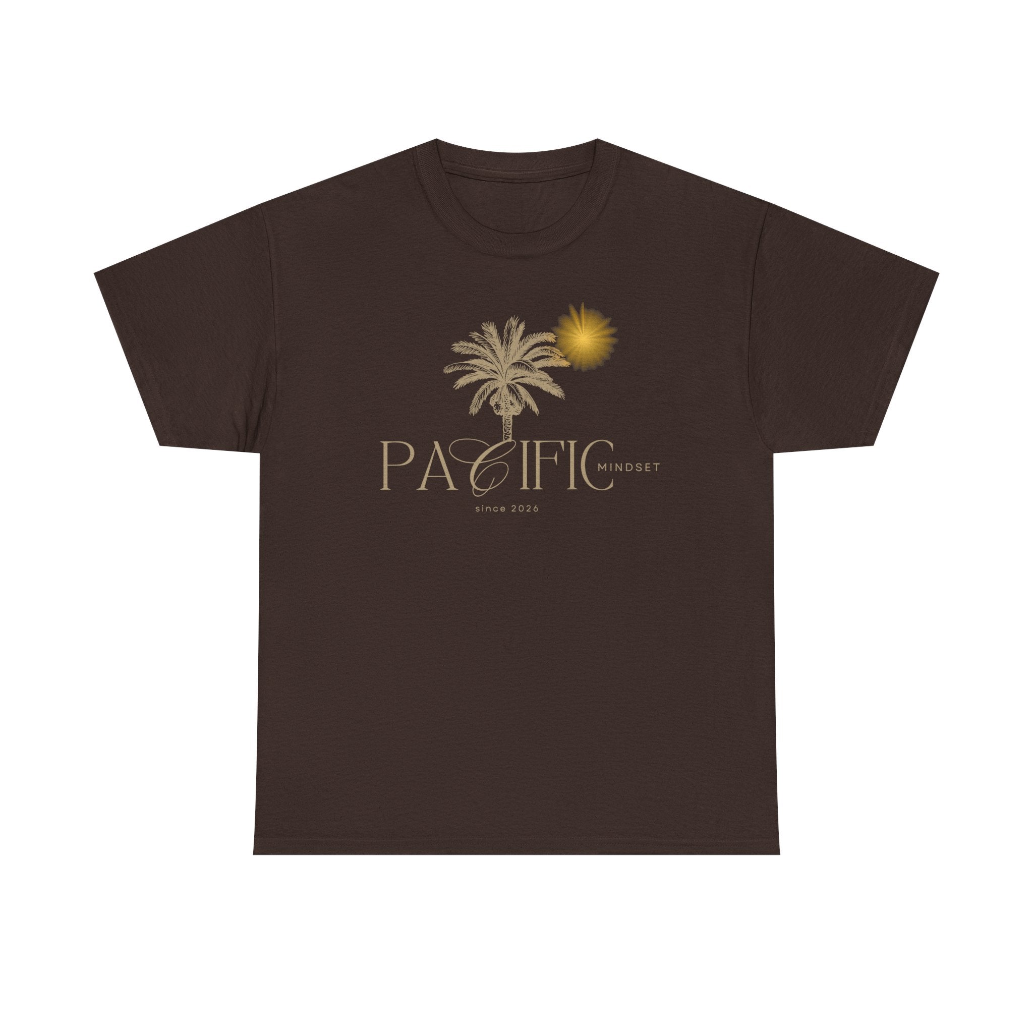 Pacific Sunset T-Shirt — Palm Tree & Sun Beach Tee