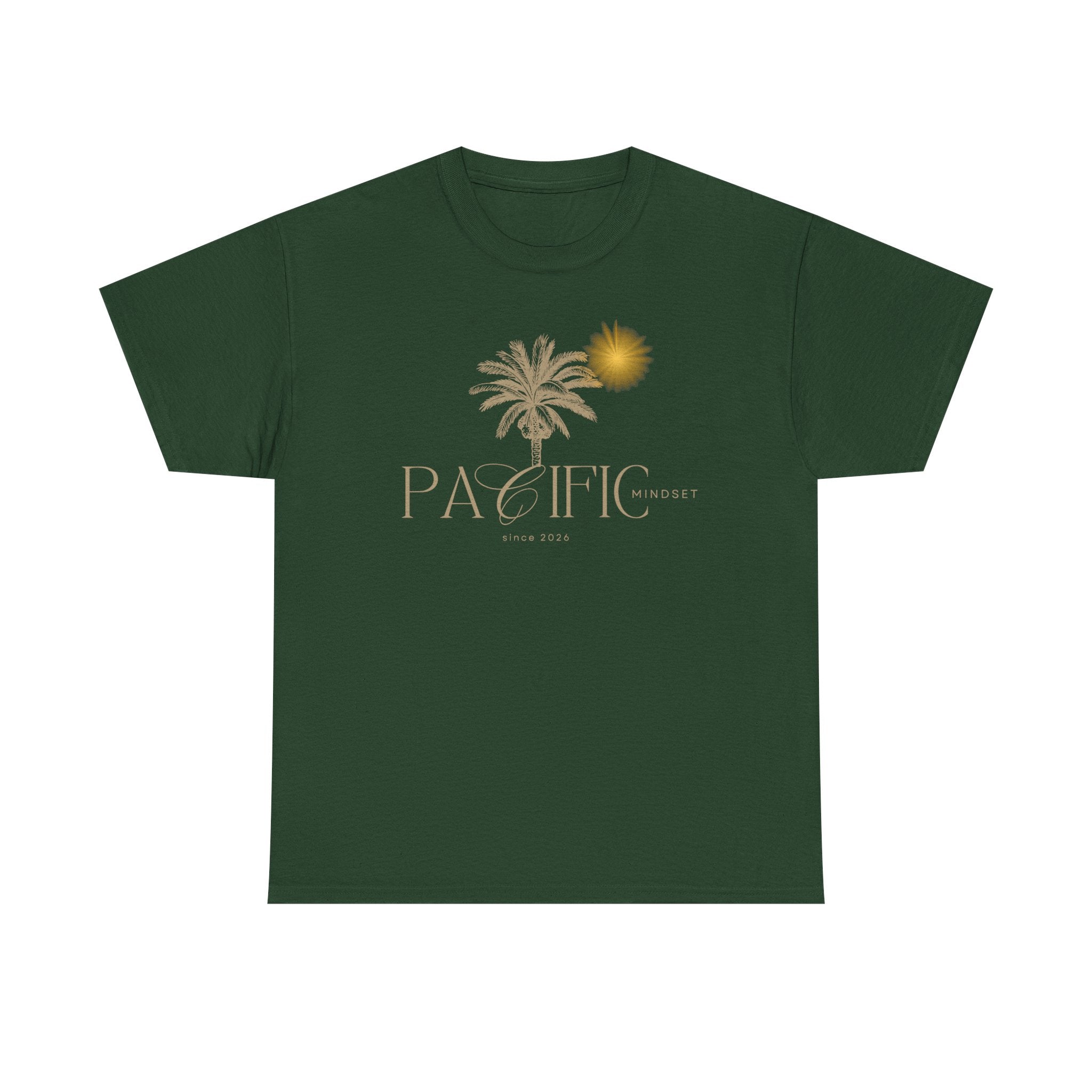 Pacific Sunset T-Shirt — Palm Tree & Sun Beach Tee