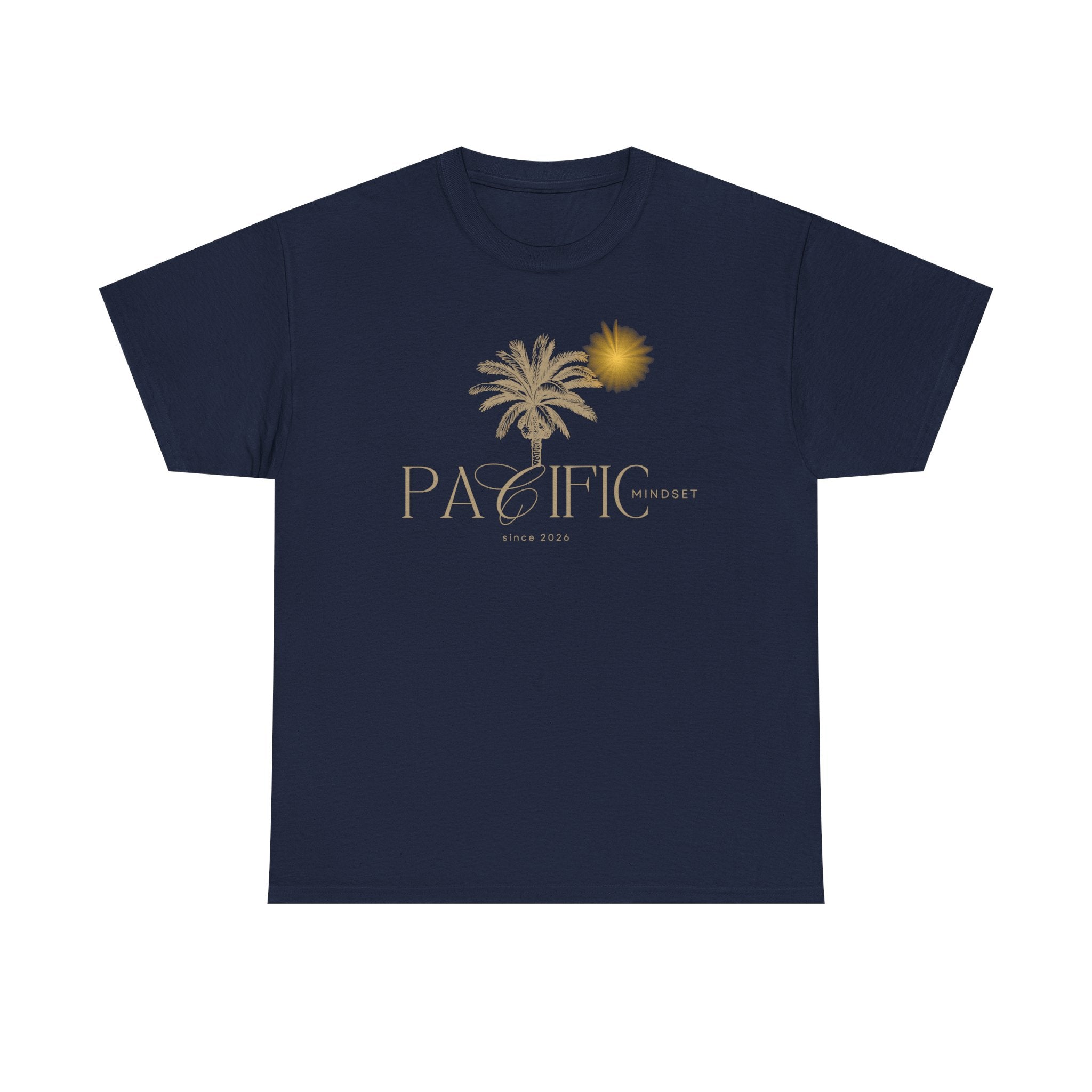 Pacific Sunset T-Shirt — Palm Tree & Sun Beach Tee