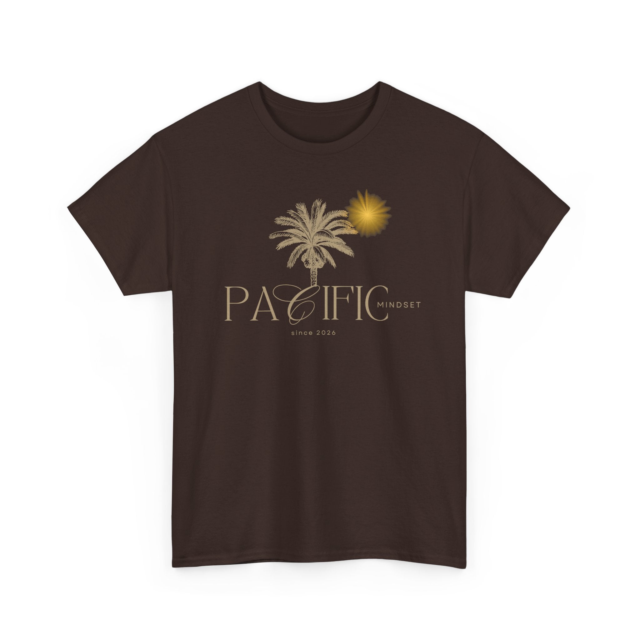 Pacific Sunset T-Shirt — Palm Tree & Sun Beach Tee
