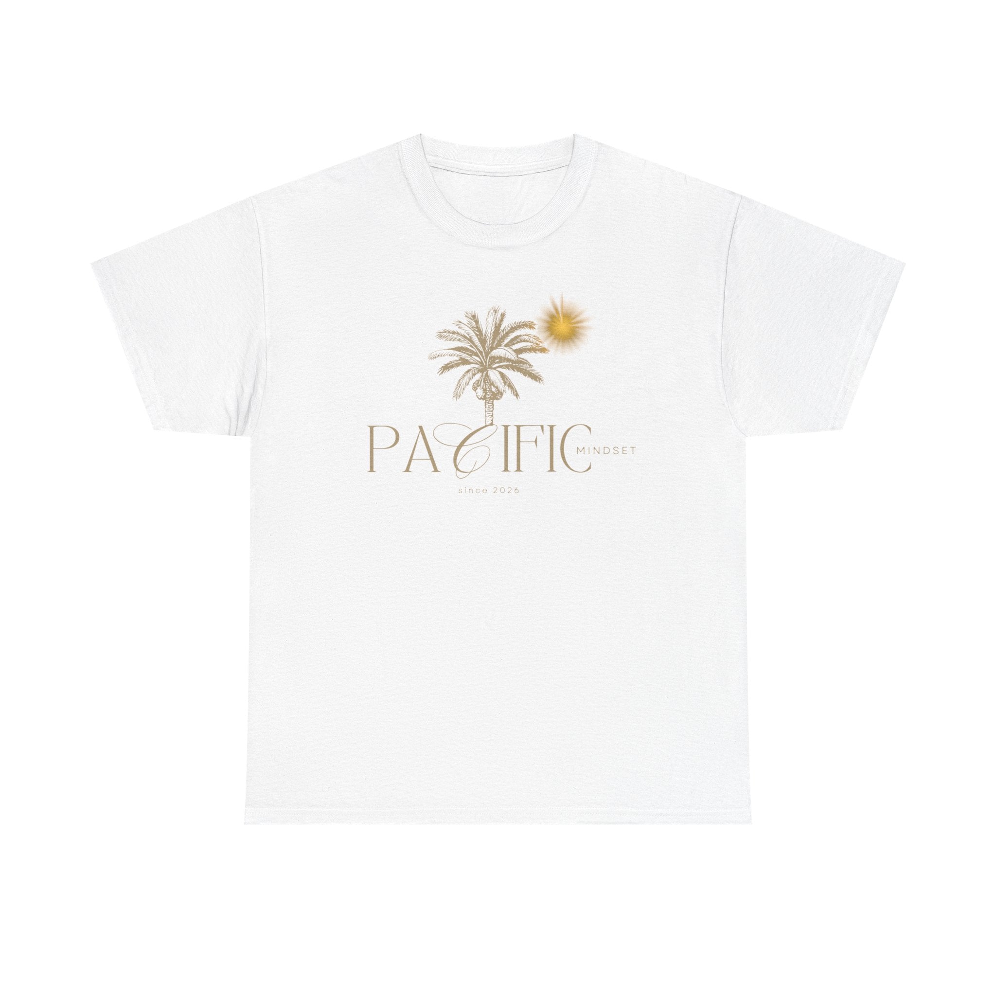 Pacific Sunset T-Shirt — Palm Tree & Sun Beach Tee